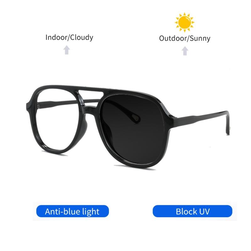 Fashion Pilot Oversized Reading Glasses Woman Flower Double Bridges Eyeglasses Frames Female Anti Blue Light Presbyopia Eyewear