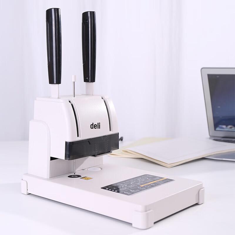 Deli 3888 Manual Financial Document Binding Machine CN Plug (adapter Included)