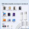 100W Dual Type-C Fast Charging Cable for iPhone 15/16 and Tablets
