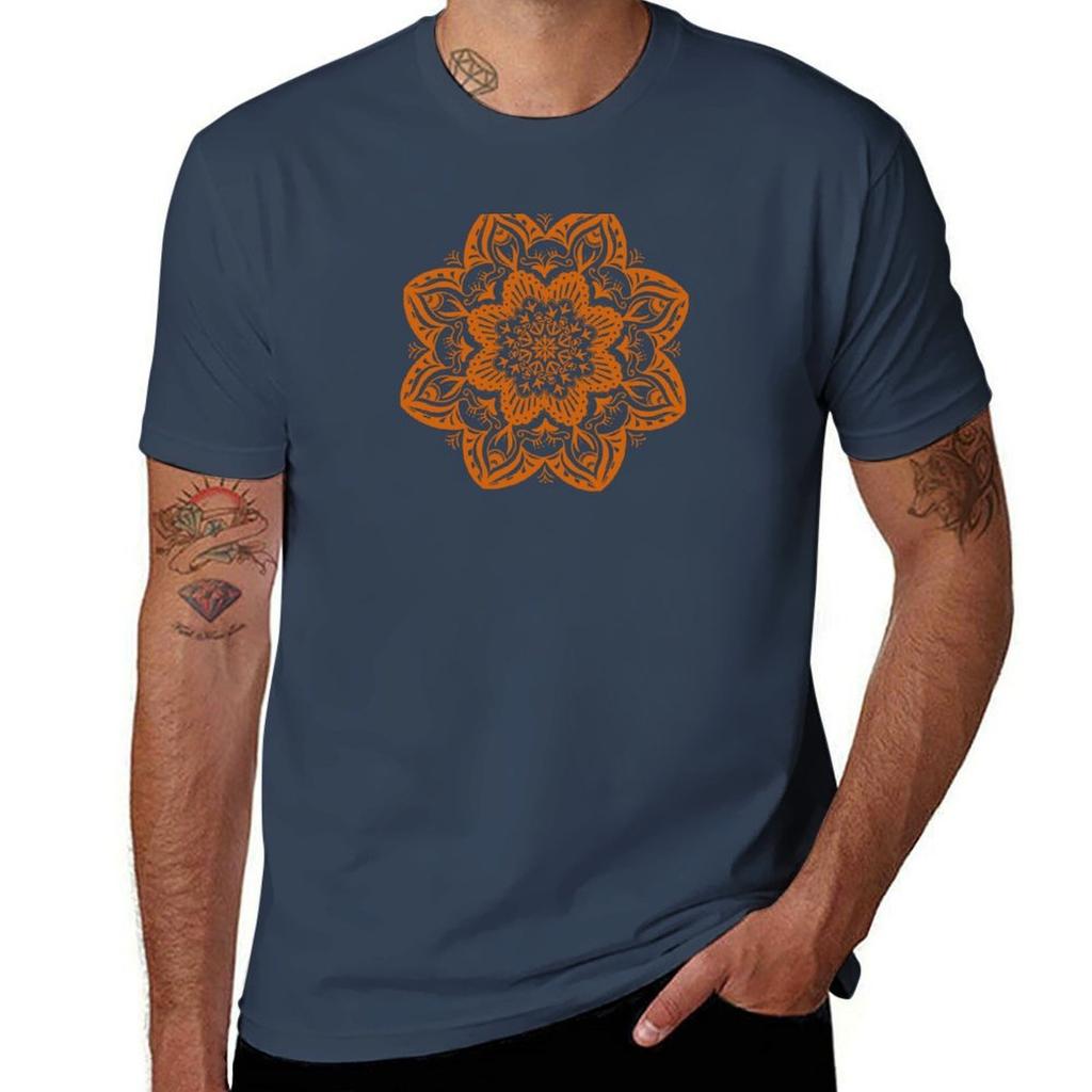 Mandala T-Shirt Übergröße Locker sitzendes T-Shirt