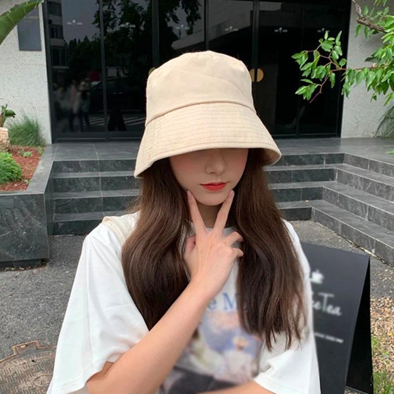 Chapeau seau chaud casquette de pêcheur chapeau d'hiver chapeau de soleil couleur unie