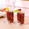 10PCS Clear Mini Boot Glasses Plastic  Cups for Western Cowboy Cowgirl Birthday Party Decor Drinkware