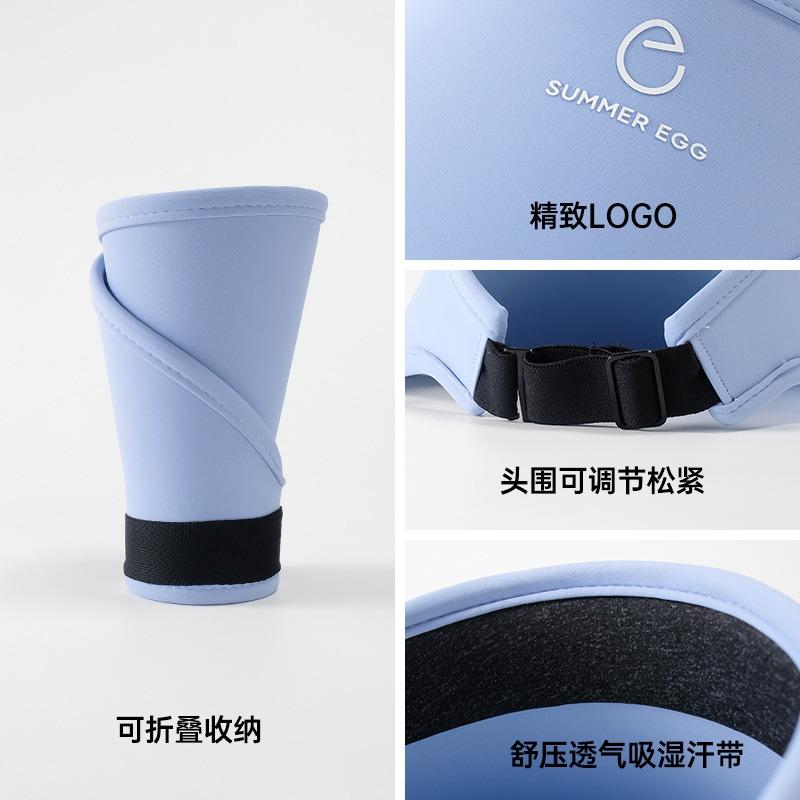 Nouveau chapeau haut vide pare-soleil en soie glacée à large bord réglable chapeau de soleil chapeau de sport d'extérieur pour enfants chapeau de soleil