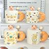 Cute Bier Butter Bear Ceramic Mug Girls High-value Drinking Cup Couple Birthday Gift Souvenir