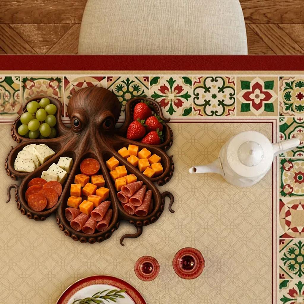 Charcuterie Platter, Nautical Serving Tray For Cheese, Meats & Fruit – Ocean Theme Party Board – Unique Gift For Seafood Lovers & Entertainers