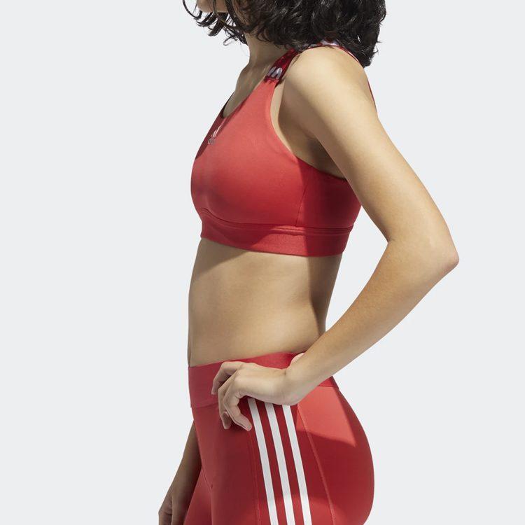 adidas Don't Rest Branded Bra Red FJ6086