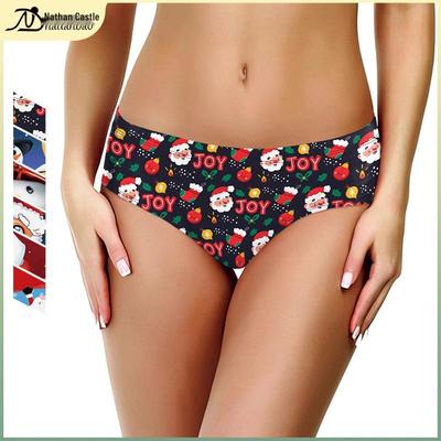 2024 Damen Sexy Weihnachtsmann Cartoon Weihnachts-Slips