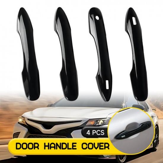 Fit For Toyota Avalon - 4PCS Gloss Black Exterior Door Handle Cover Caps