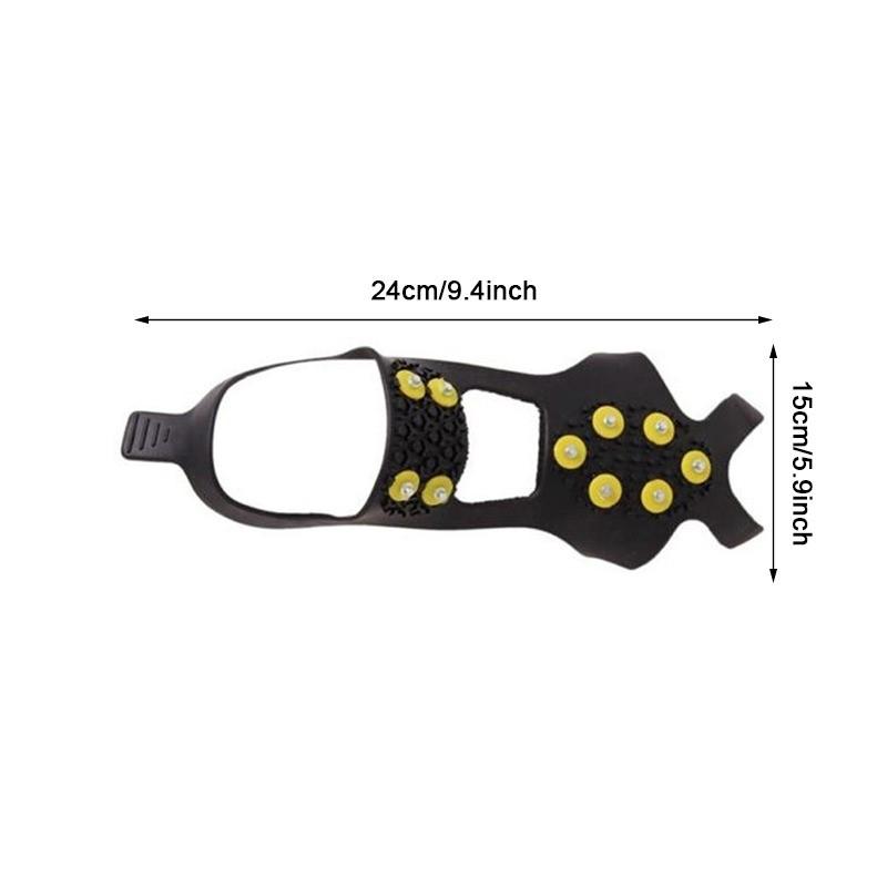 Hot Sale Practical 10 Studs Anti-Skid Snow Ice Climbing Shoe Spikes Grips Cleats Crampons Winter Anti Slip Shoes Cover