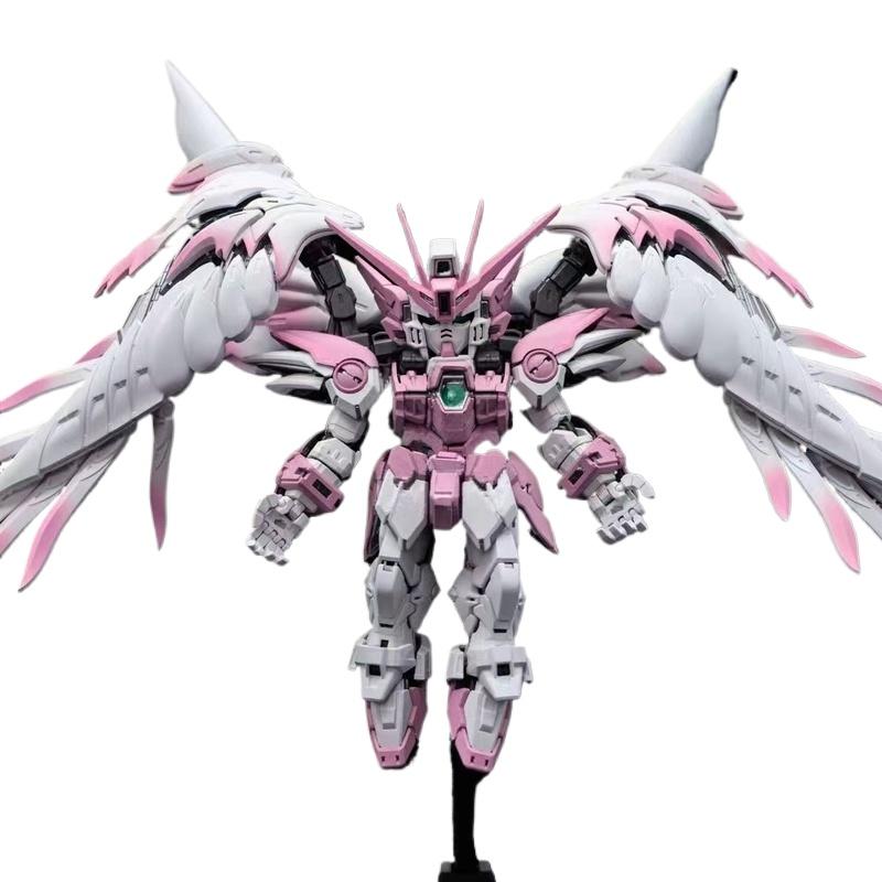 

New MGSD Wing Zero Ew Snow White Cherry Blossom Pink Pre-Sprayed Version Assembly Model Kit Action Figures Plastic Toys Gifts розовый