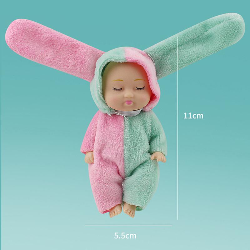 1 kus 11cm doplňky pro panenky hračka koníčky simulace spící plyšová dívčí hračka kreativní dárek k narozeninám pro nejlepší kamarádku