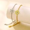 Stainless Steel Heart Cat Paw & Dog Paw Pendant Bracelet Pet Jewelry