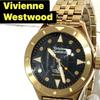 Used Vivienne Westwood Watch Smithfield Gold Waterproof