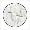 Gothic Minimalist Black Silver Color Large Cross Pendant Dangle Earrings for Women Halloween Party Punk Jewelry Accessories Gift