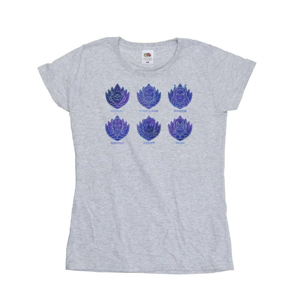 Guardians Of The Galaxy Volume 3 Damen/Damen Crew Baumwolle Abzeichen T-Shirt