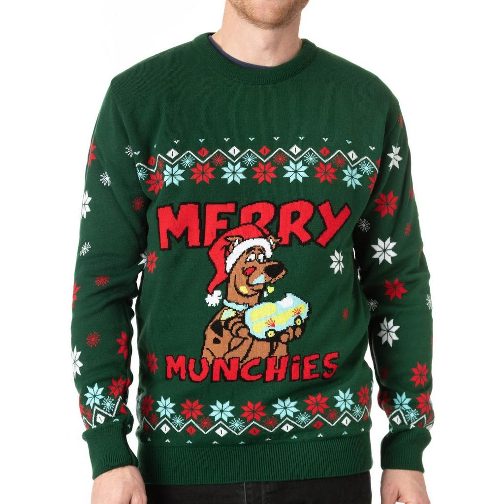 Scooby Doo Mens Knitted Christmas Jumper