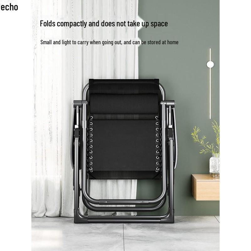 Portable Folding Recliner: Home, Office, or Beach Chair for Sitting or Lying