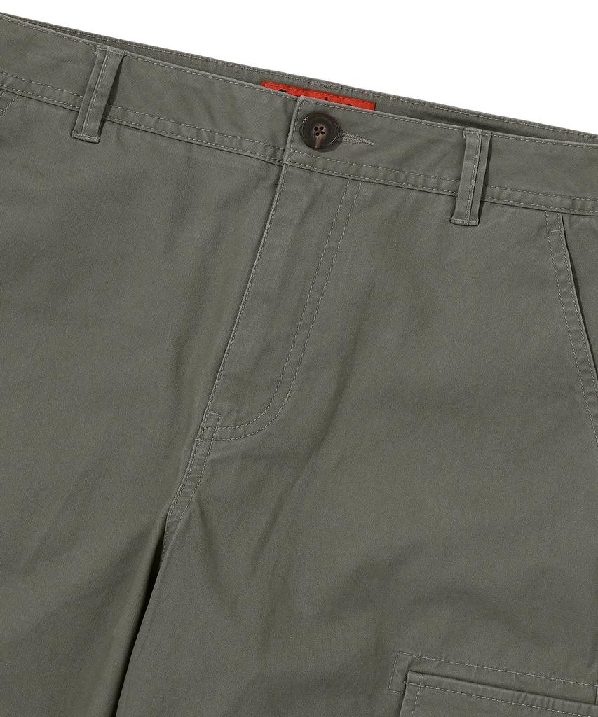Syupeodeulai Label Slim Cargo Pants Khaki Green Sdmlwap60Khg