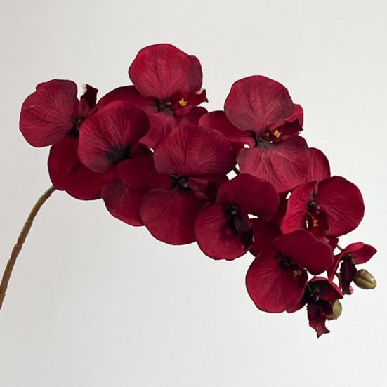 Konstgjorda Phalaenopsis-blommor 10-huvudiga stjälkar 3D-utskrift Realistiska konstgjorda orkidéer för vardagsrum, bröllopsfest, bordsdekoration