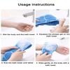 Bath Towel Silicone Exfoliating Double-sided Bath Cleaning Brush Rub Back Towel Bath Rub Back Massage Strip Bathroom Supplies