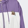 Adidas Originals FW22 Logo Print Patchwork Hooded Jacket Women Outerwear Purple HS1934