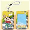 Crayon Shin-chan Cartoon Student Lanyard ID Badge Holder for Campus Use