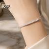 Sophisticated Wrist Ornament Faux Crystal Bracelet for Women, Silver/Golden Rhinestone Bangle Bracelet, Sparkling Adjustable Alloy Jewelry Plated