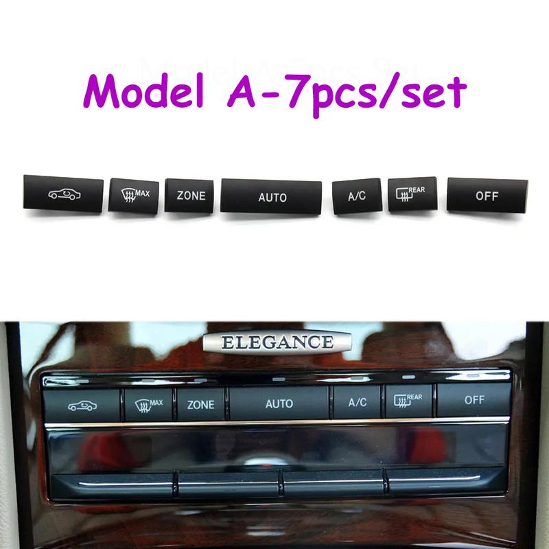 W212 W207 Armaturenbrett AC Heizung Klimaanlage Knopf Schalter Abdeckung Klima Temperaturregelung Kappen Für BENZ E-Klasse