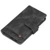 Wallet Phone Case PU Zipper Flip Wallet Protective Phone Cover with Magnetic Closure Holder for Galaxy S22 Plus Black