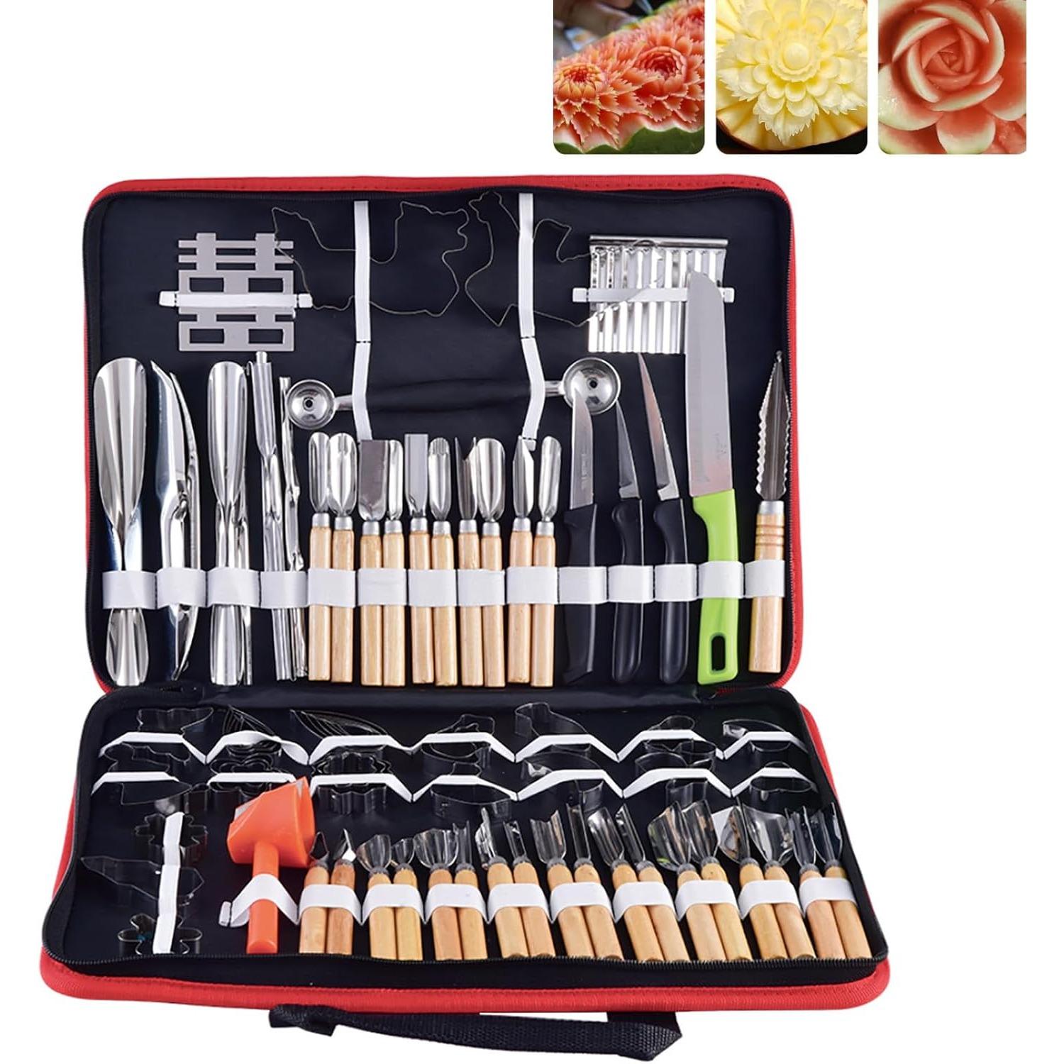 80pcs Food Carving Tools Kit, Multifunctional