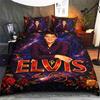 Elvis Presley Bettwäsche Set, Personalisiertes Elvis Bett Set, Individuelles Namens Bettbezug Set, Elvis King Of Rock Bettbezug Set, Geschenk Für Elvis Fans
