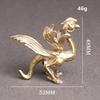 Brass Four Chinas Beasts Great Statue Mascot Feng Shui Antique Miniatures Figurines Home Decoration Ornaments Bronze Collection