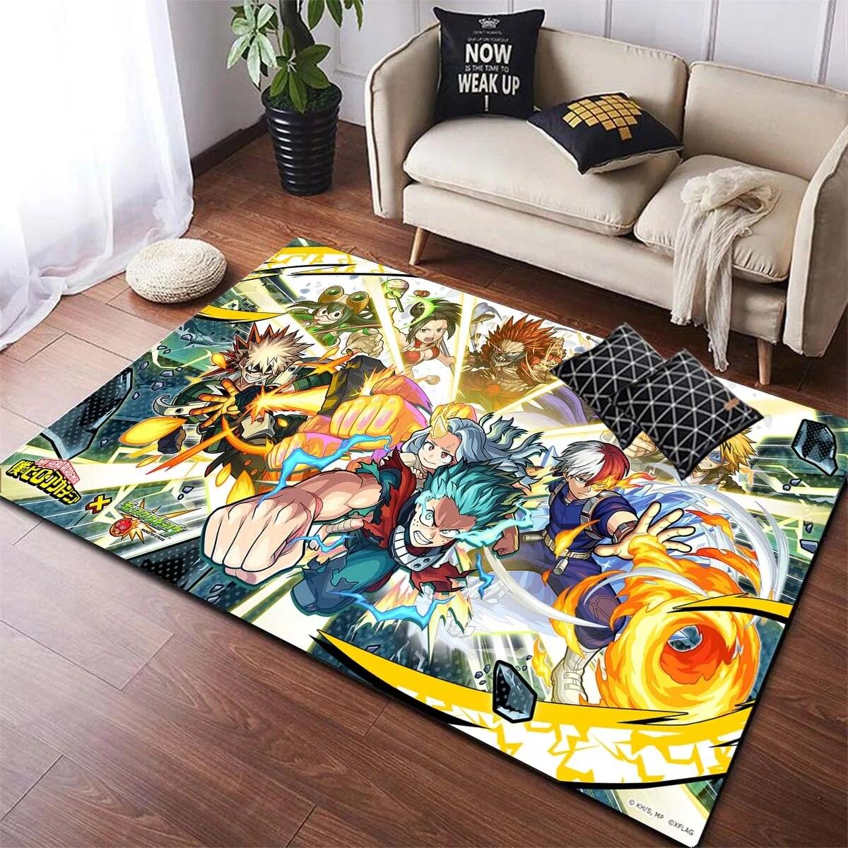 

Японский аниме мультфильм My Hero Academia большой коврик для гостиной спальни общежития коврики коврики 40cm x 60cm