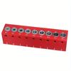 4-12mm Vertical Pocket Hole Jig Woodworking Dowel Drill Guide Self Centering 9-Hole Drill Bit Guide Jig Positioner Locator
