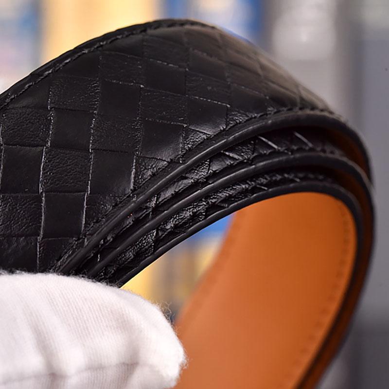 Salvatore Ferragamo Pánský opasek z hovězí kůže 3,3 cm Luxusní značkový designový opasek Oblek Džíny Formální Značka