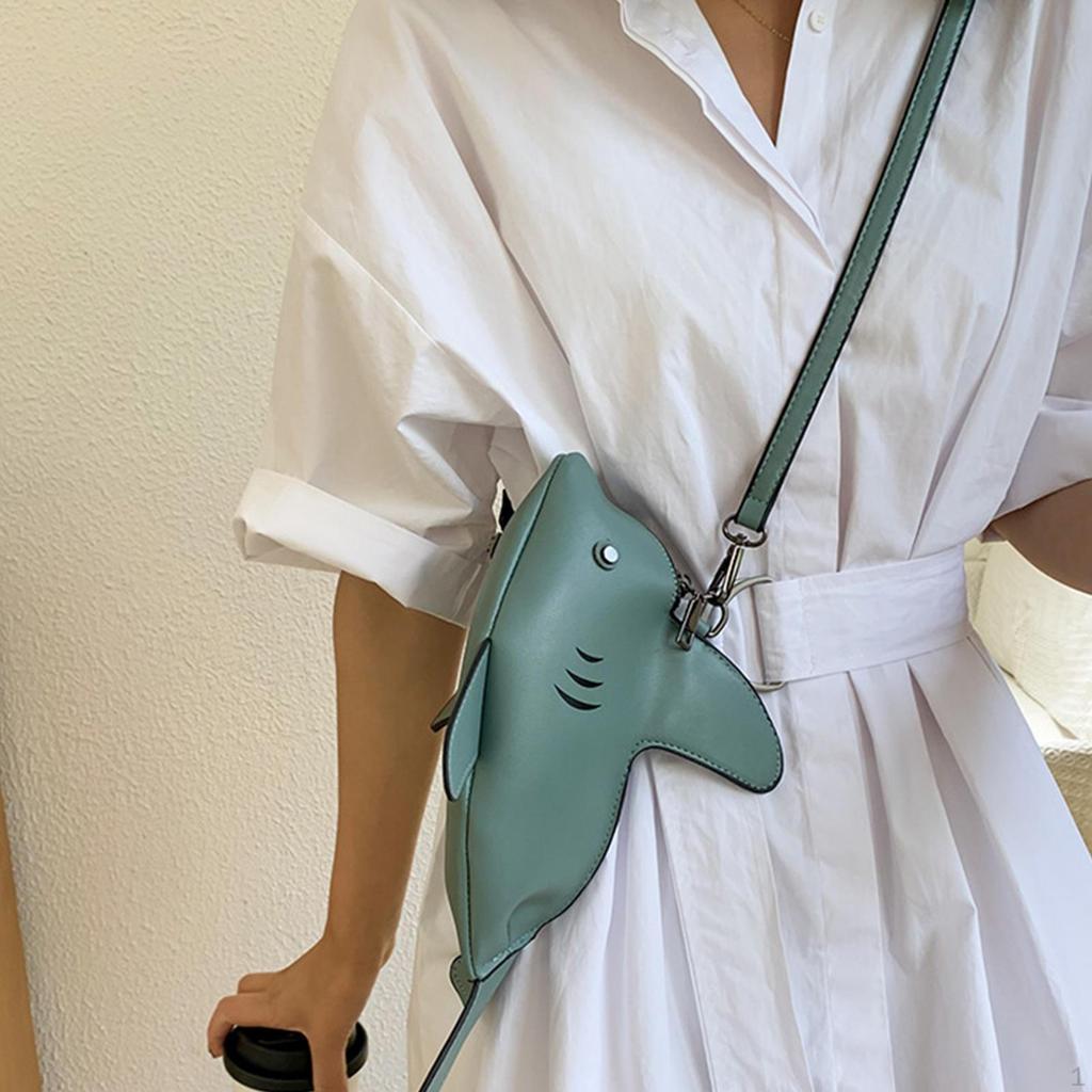 Scary Shark Bags Animal Bag Purse Multipurpose Shoulder Handbags Crossbody for Women Daily