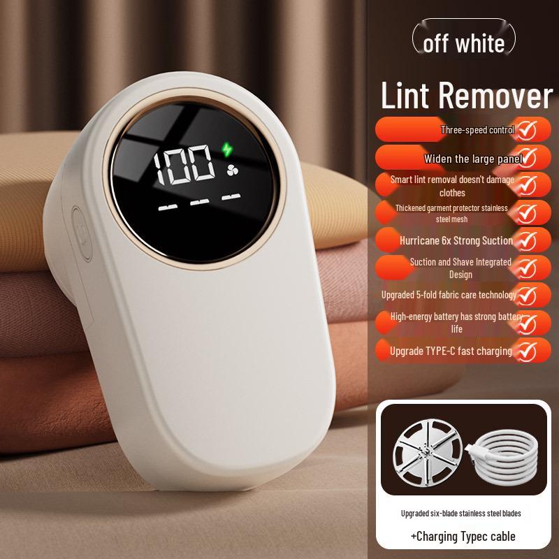 25-Year Smart Digital Lint Remover with Six Large Blades