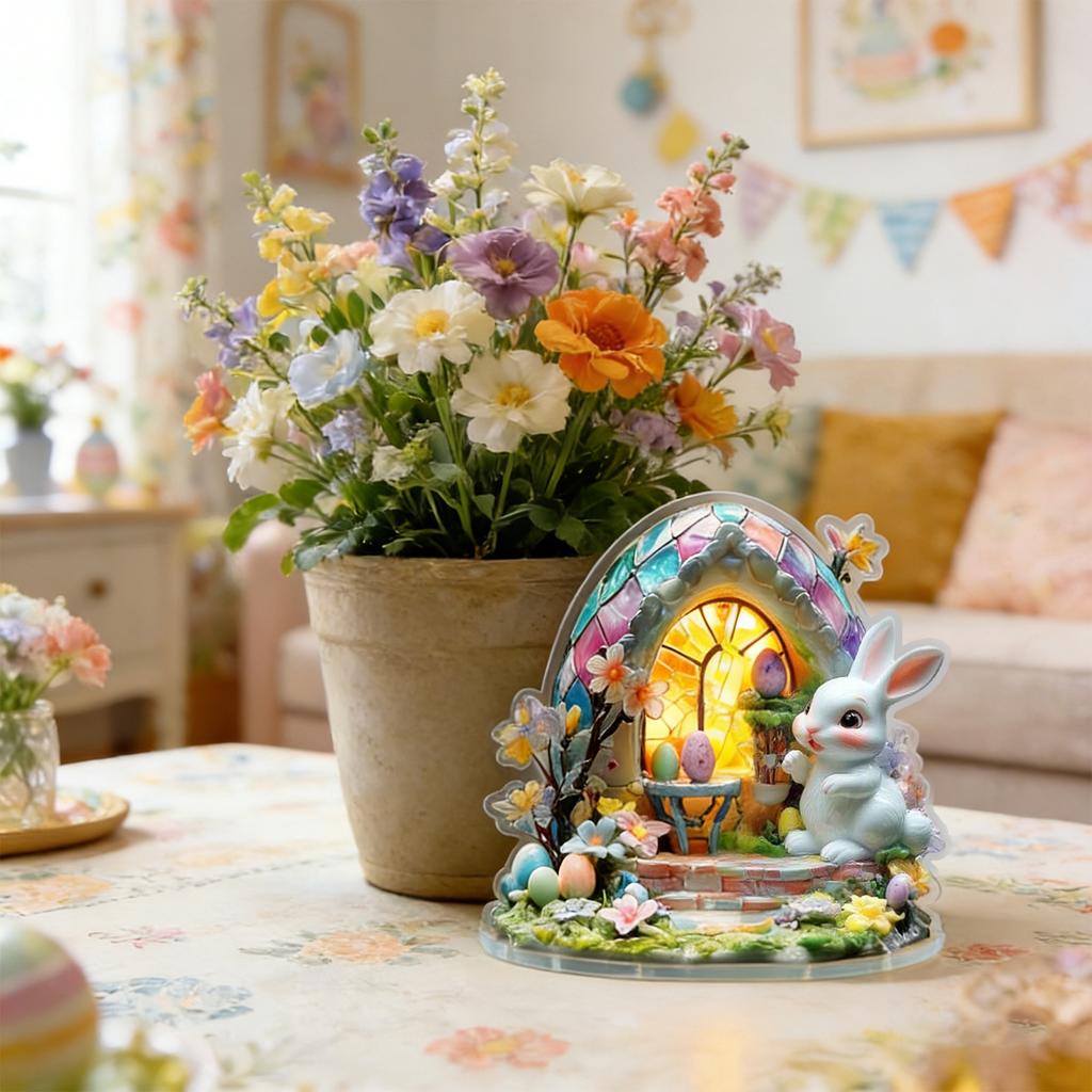 Popular 2D Acrylic Color-printedoffice And Cafe Desktop Ornaments