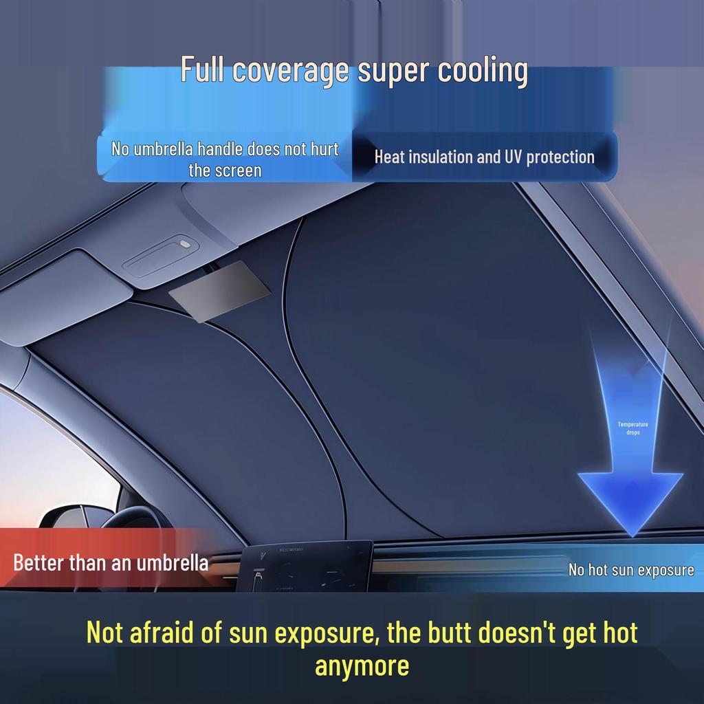 Car Windshield Sunshade Umbrella – Heat Insulation & Interior Protection