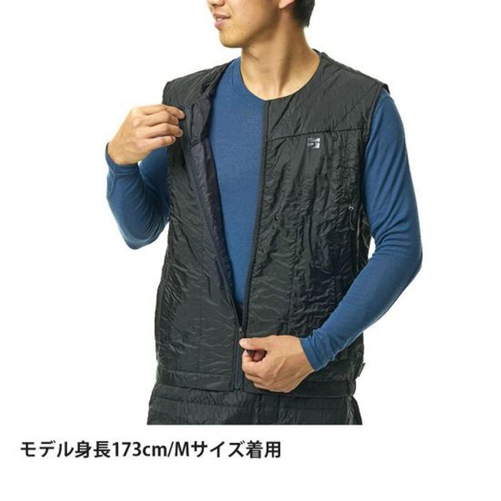 Finetrack Polygon UL Vest (Men's) / FIM0315 (JP, Alphabet, L, Black)