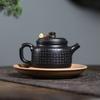 220ml Yixing Handmade Purple Clay Teapot Household Hand-carved Zisha Tea Pot Beauty Tea Infuser Kettle Chinese Tradition Tea Set