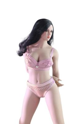 HAMRETHYPPZ Scale Scale Figure Female Sexy Lingerie Set Not 1/6 Costume, 1/6 Clothes, (Body, Head, Shoes, Etc. Included) (Pink)