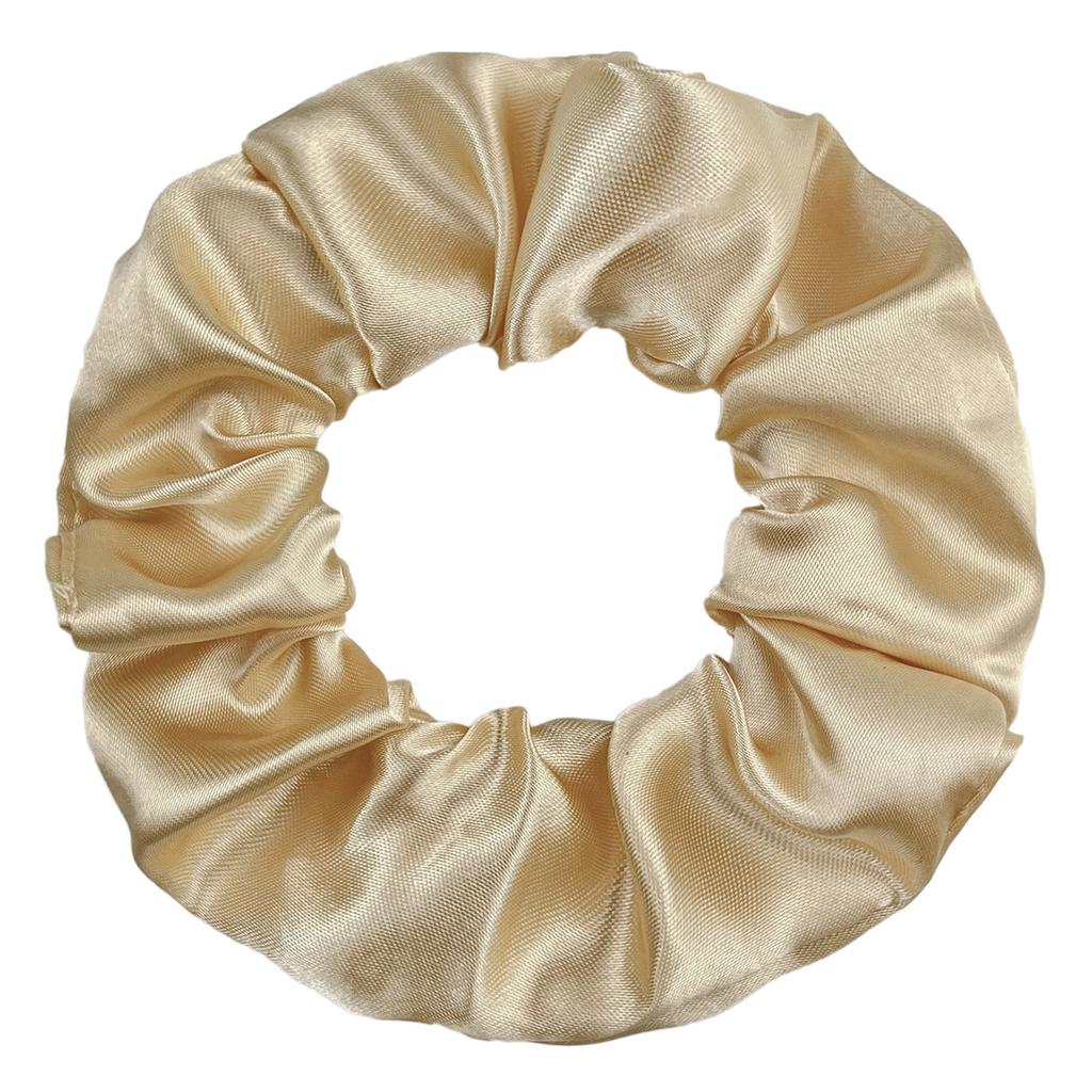 Seidensatin Scrunchies Damen Einfarbig Haargummi Elegant Pferdeschwanzhalter Gummiband Elastisches Haarband Haaraccessoires