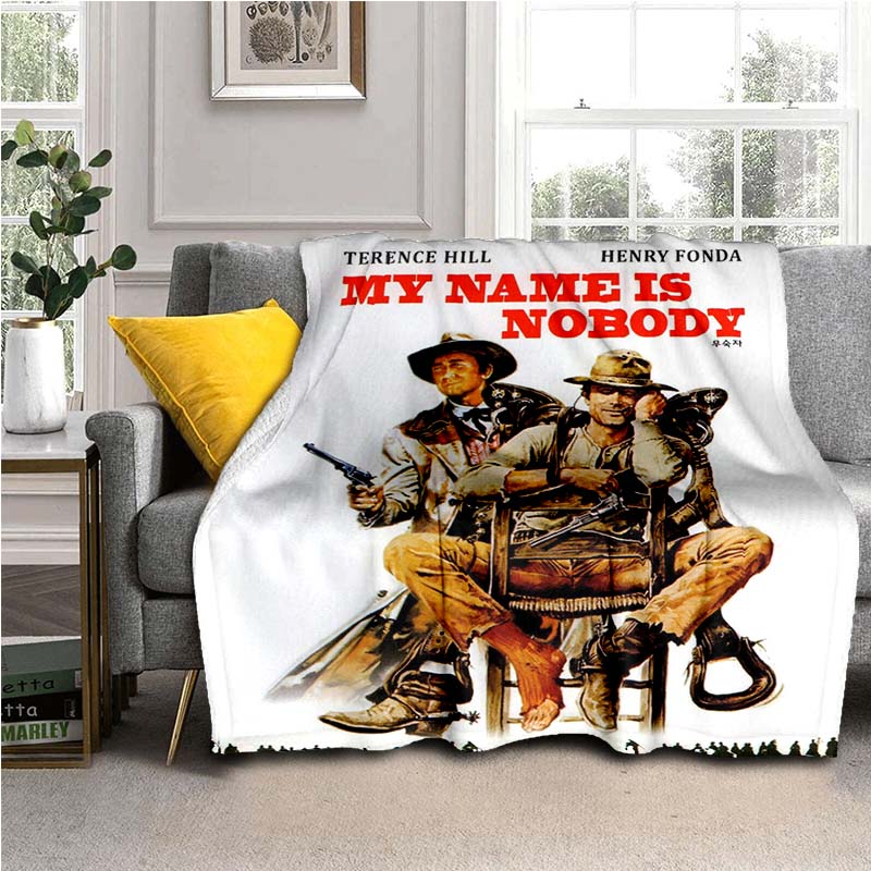Bud Spencer Terence Hill Wirft Wirft Decke für Kindersofa Reise Wandern Picknick Beding Super Weiche Flanelldecke Geburtstagsgeschenk