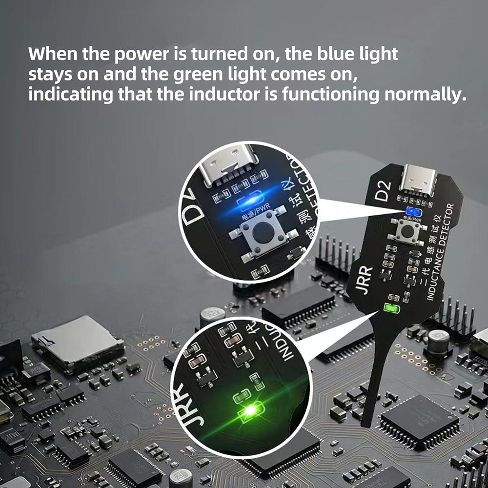 W01 Smart Induction Tester for Motherboard Coil Fault Detection with Type-C Rapid Troubleshooting Electromagnetic Induction