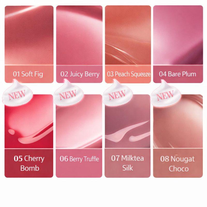 Clio Glaze Lip Serum Set 8g Glossy Hydrating Lip Serum Korean High Shine Plumping Lip Tint Set