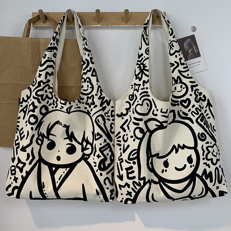2025 New Canvas Bag Large Capacity Shoulder Bag Tote Bag