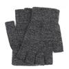 Knitted Warm Men's Half Finger Gloves  Wool Cold Proof Half Finger Gloves In Autumn and Winter
