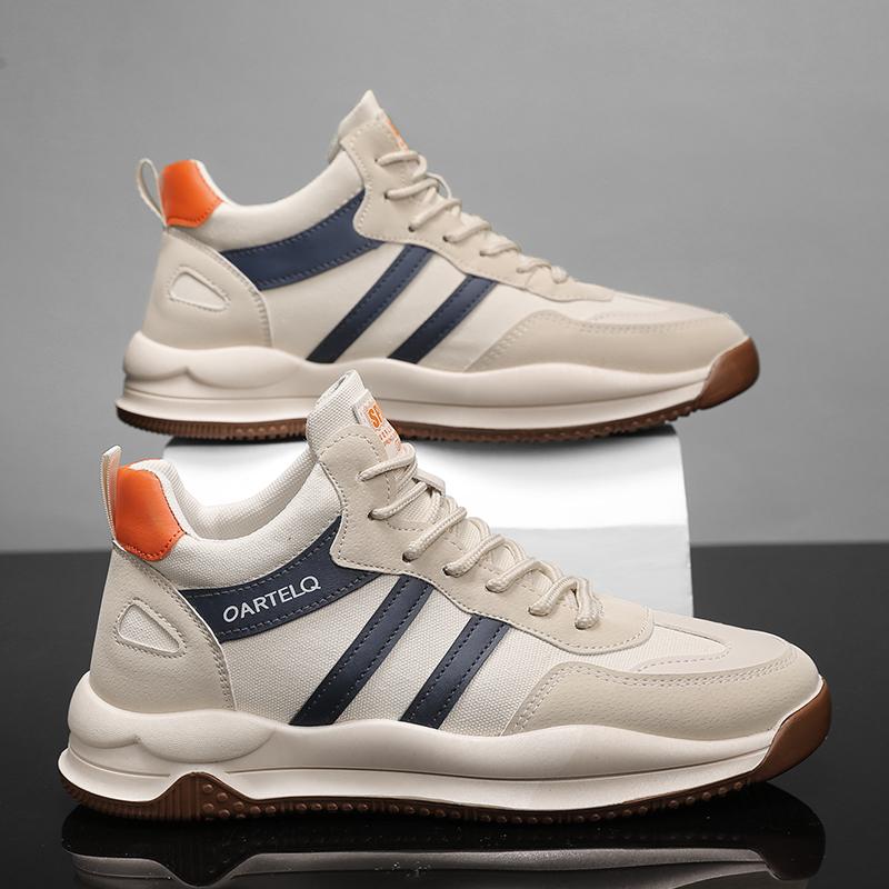 Fashion Men Shoes New Style Male Shoe Casual Breathable Sport Trendy All-Match Outdoor Thick Bottom Mans Sneakers Popular Model Trend Ru