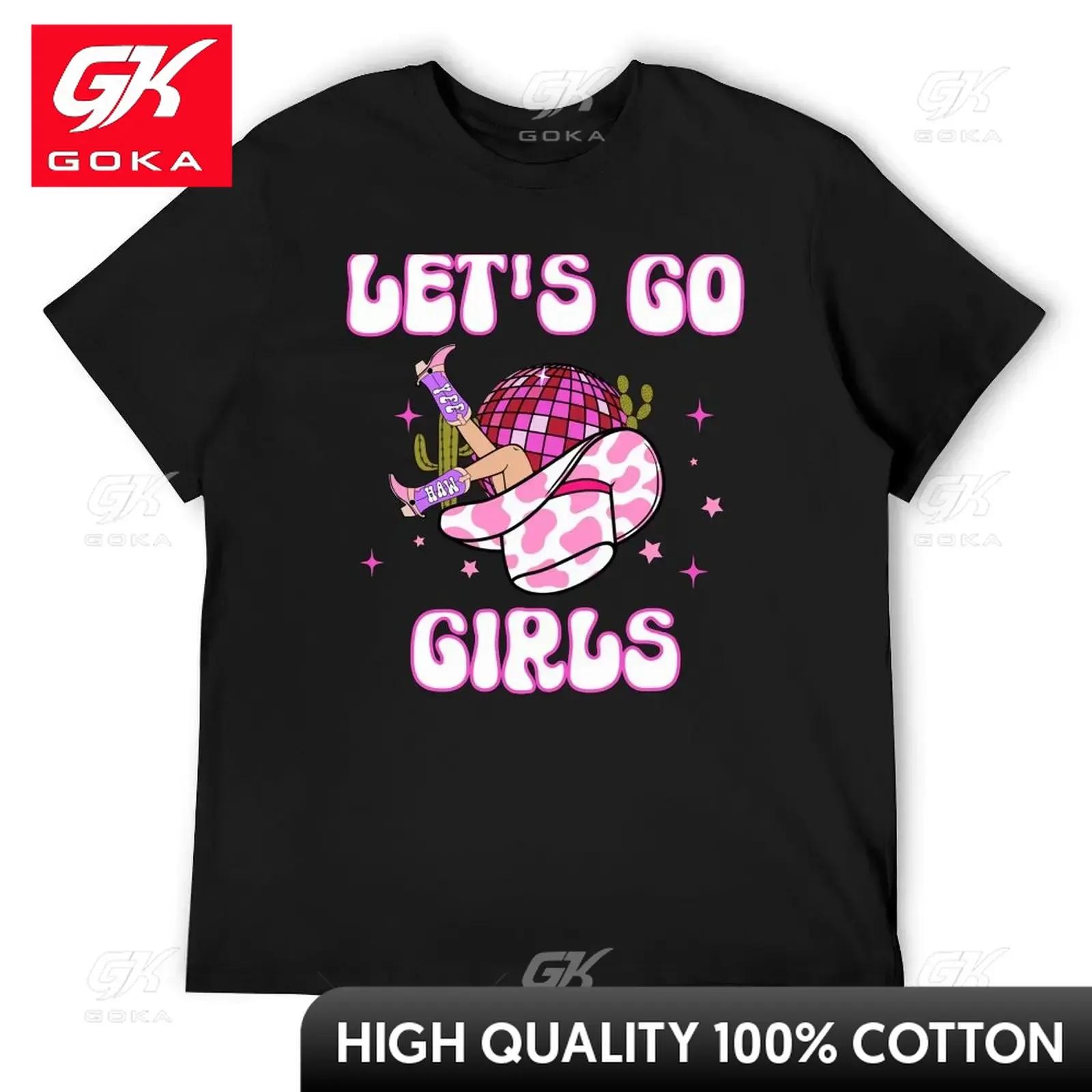 

Lets Go Girls Cowgirl Hat Cowboy Boots Bachelorette Party TShirt Oversized Blacks Vintage Anime Shirt Outfits for Unisex 4XL